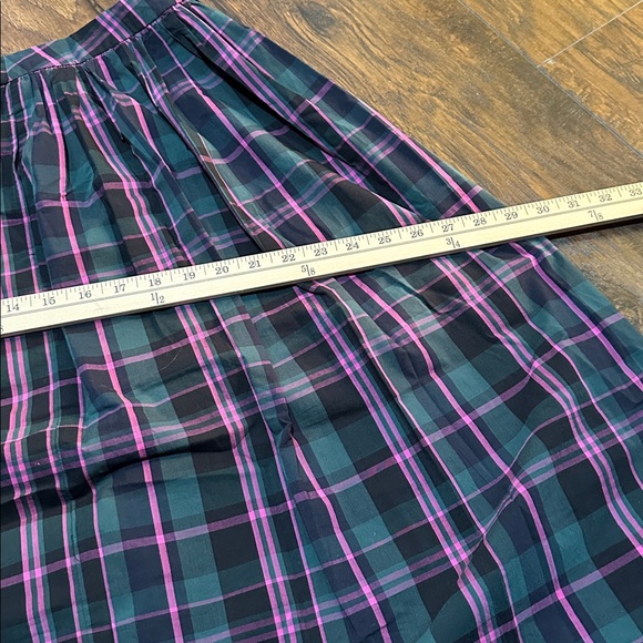 1901 Tartan Skirt Washed Faded Effect with Dotted Tulle Slip and Pockets SIZE M - Picture 11 of 13